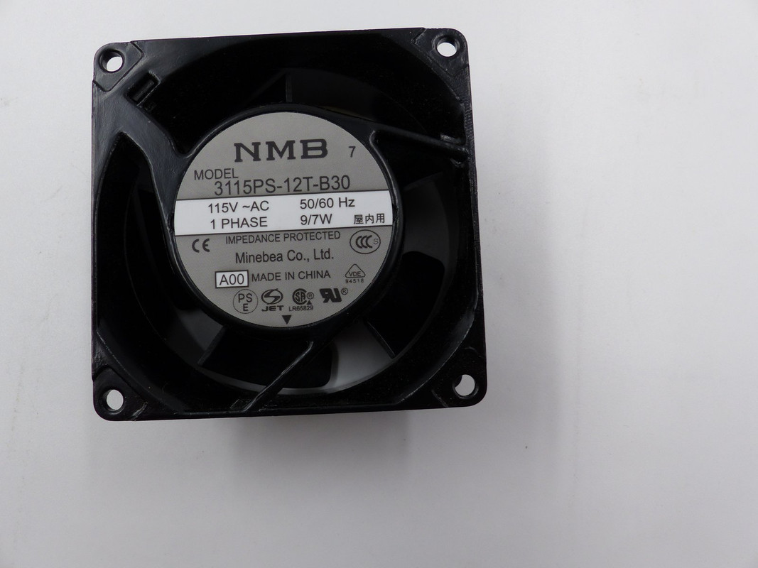 NMB 3115PS-12T-B30 ALUMINUM FRAME HIGH TEMPERATURE FAN AC115V 7-9W 80X80X38MM