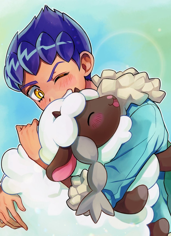 hop-and-wooloo-pokemon-and-2-more-drawn-