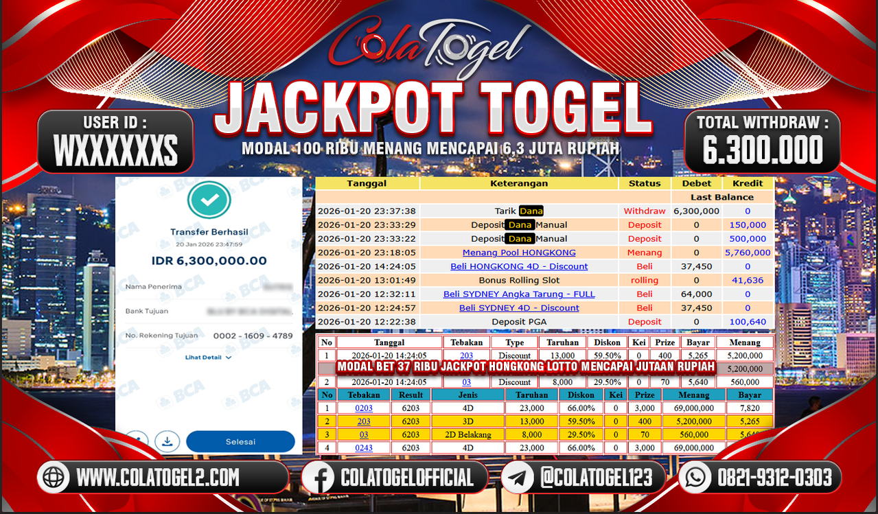 JACKPOT HONGKONG LOTTO!!