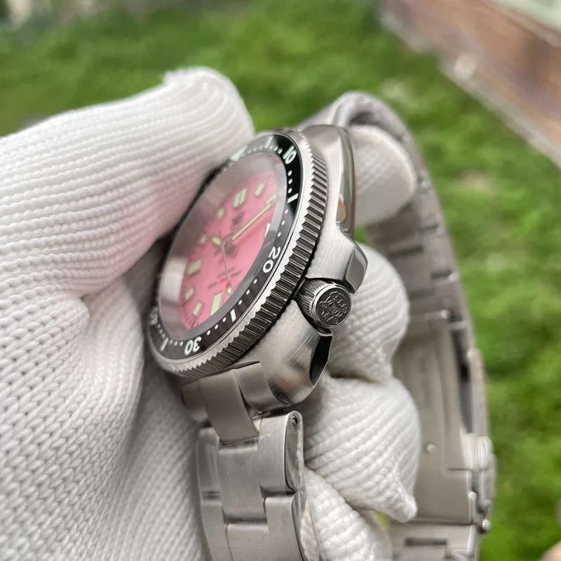 Steeldive SD1974 Pink Captain Willard Turtle 200M Automatic Diver Watch photo 10