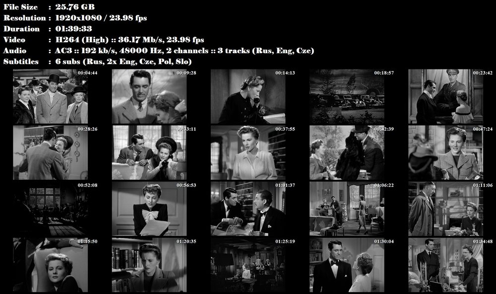 Podezření / Suspicion (1941)