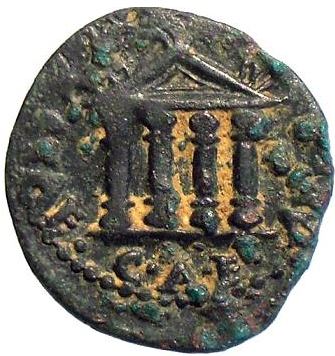 Glosario de monedas romanas. TEMPLO. 11