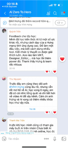 Phản hồi học viên