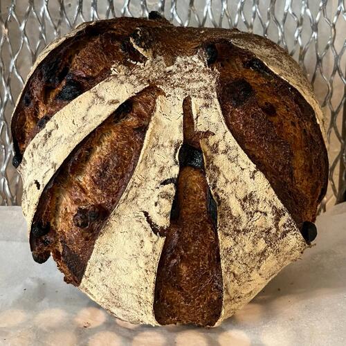 1/2 Hogaza De Arándanos, Pasas Y Nueces