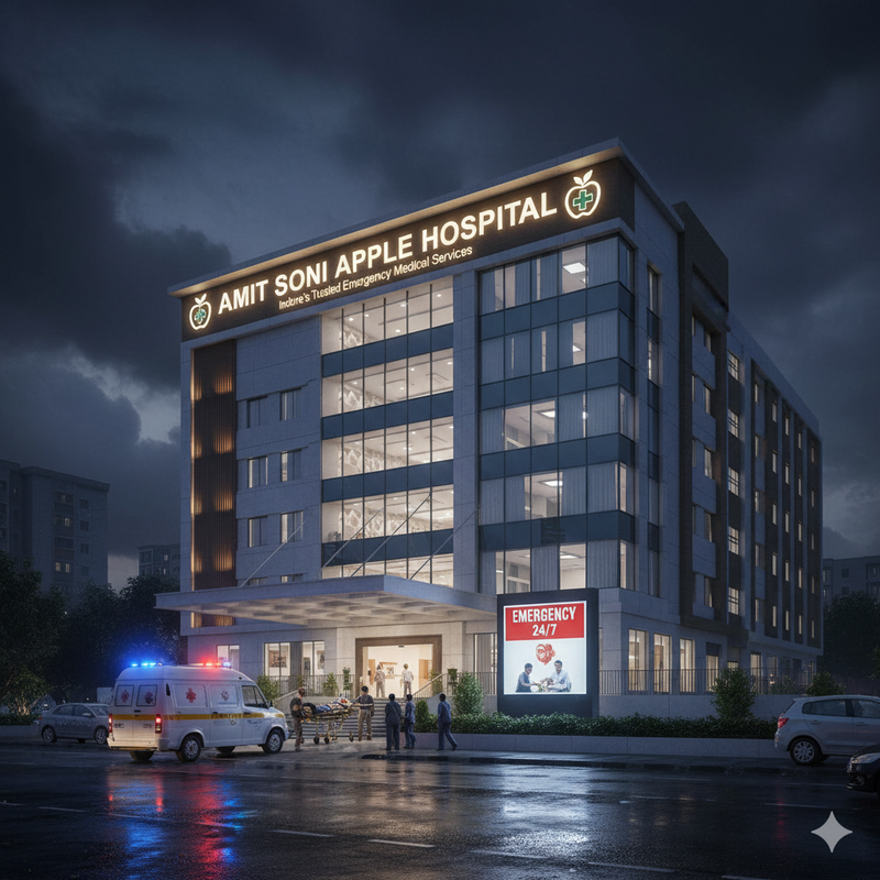आपातकालीन चिकित्सा सेवाओं में इंदौर का भरोसेमंद नाम – Amit Soni Apple Hospital