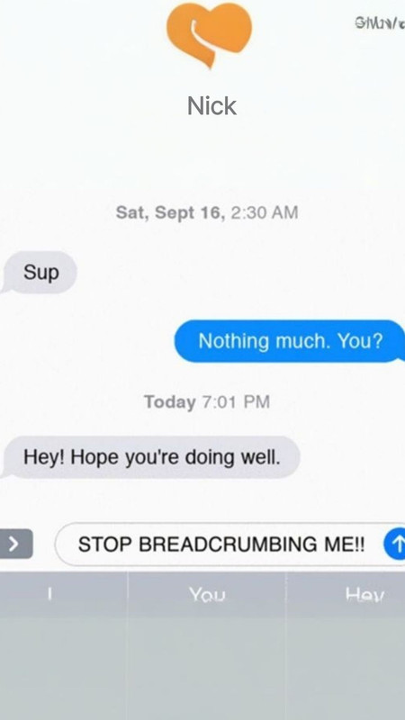 Breadcrumbing