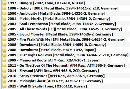 Brainstorm - Discography (1997-2021)