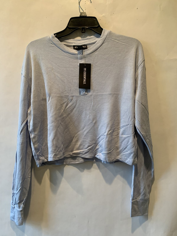 SWS ESSENTIALS LIGHT BLUE COMFORTABLE WAFFLE LONG SLEEVE SIZE S