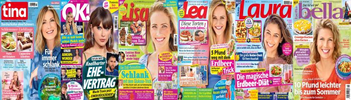 Cover: 6 mal Frauenmagazine No 19 vom 30  April 2024
