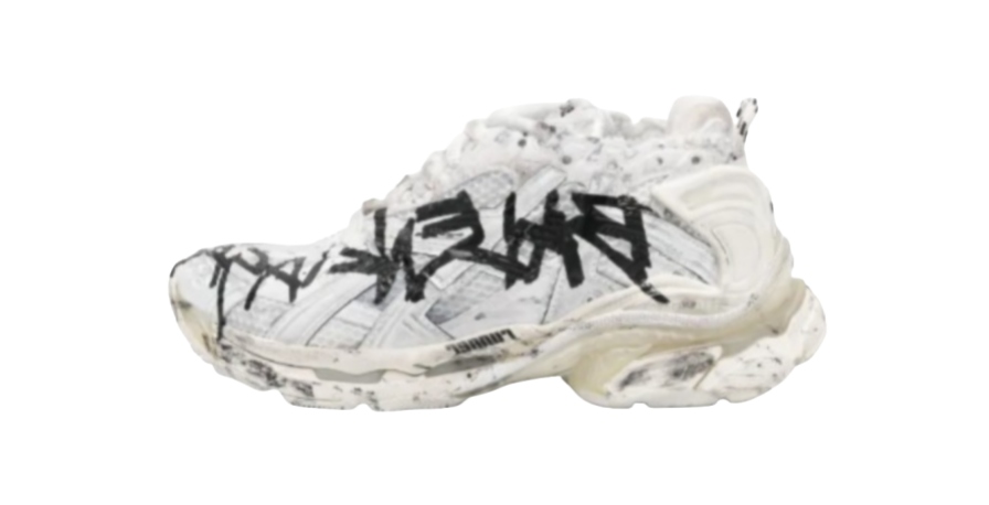 Balenciaga Runner White Black Graffiti (XA BATCH)