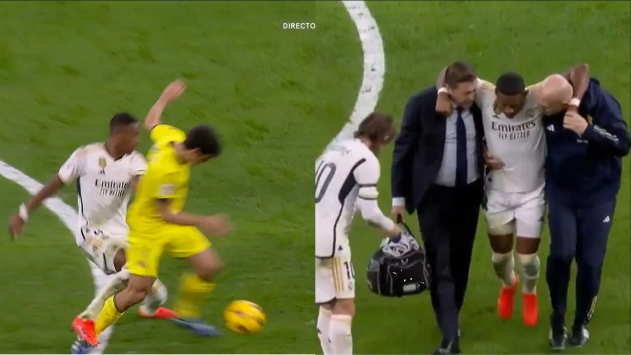 Otra lesión en el Real Madrid: David Alaba deja el partido ante Villarreal