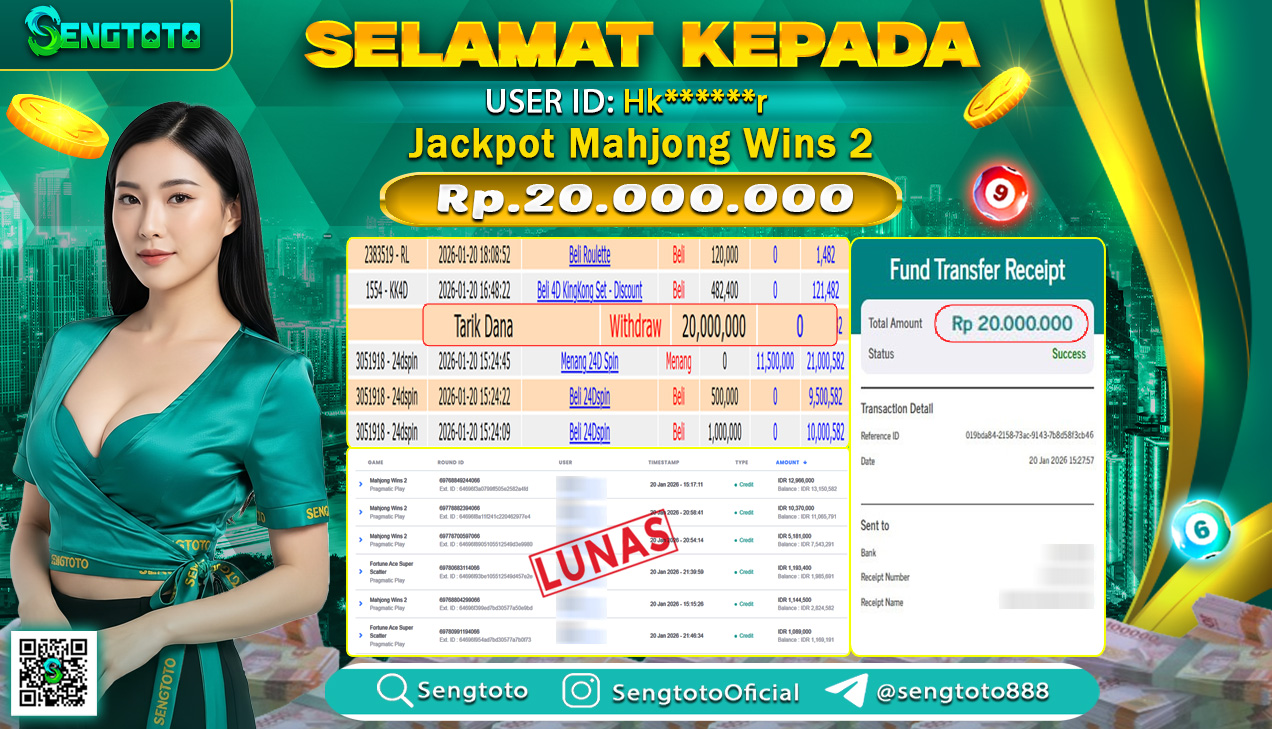 BUKTI PEMBAYARAN SLOT MAHJONG WINS 2
