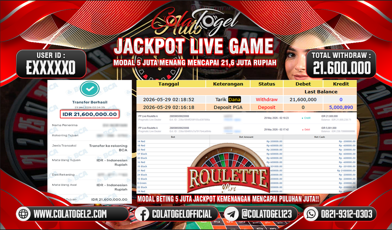 JACKPOT LIVE GAME!!
