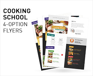 Cooking Class Flyers 3 – 4 Options - 2