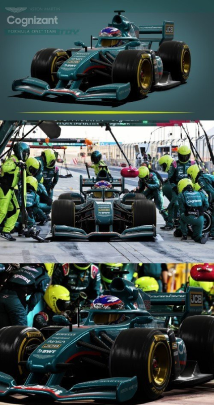 F1 Aston Matin (toy version caricatured) 3D Model