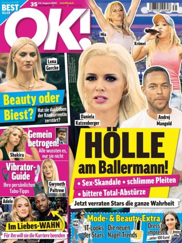 Cover: Ok! Frauenzeitschrift No 35 vom 24 August 2022 Cover: Ok! Frauenzeitschrift No 35 vom 24 August 2022