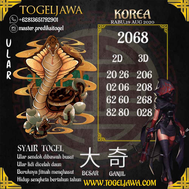 Prediksi Korea Tanggal 2020-08-19