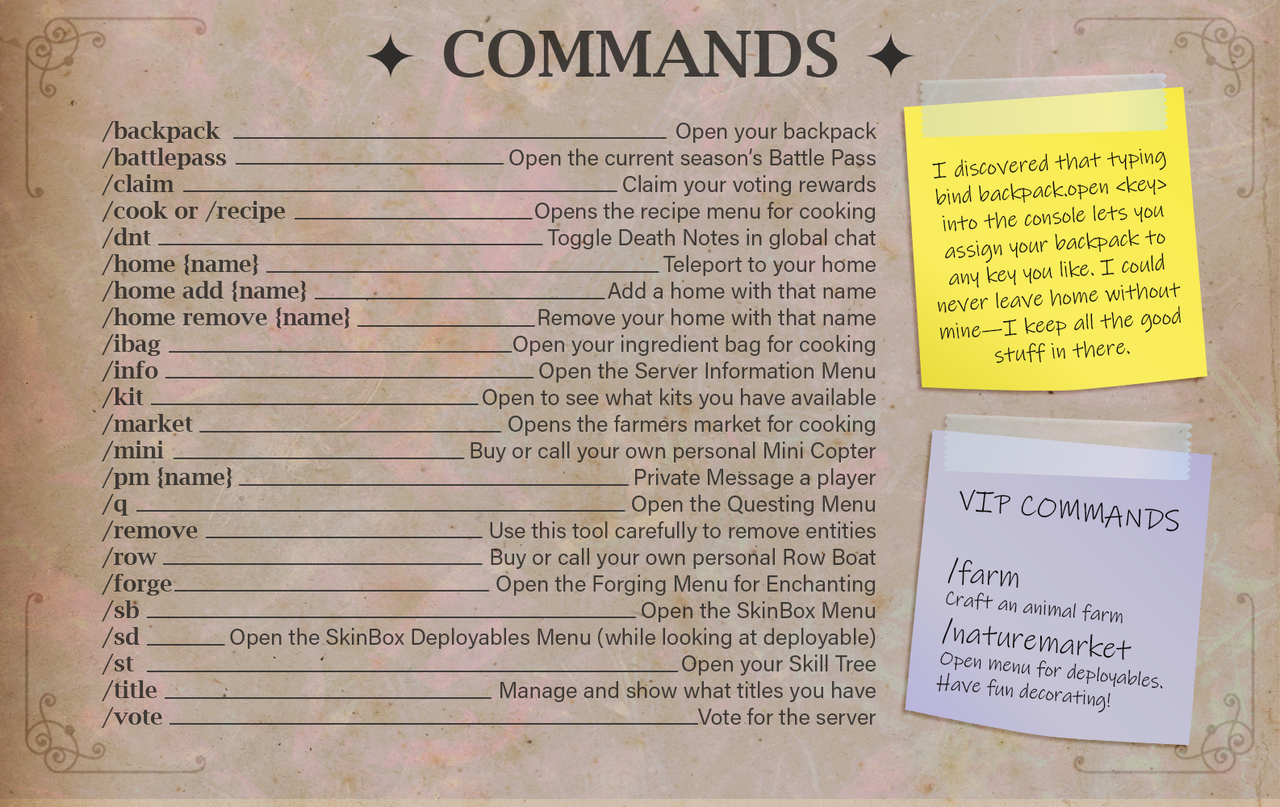 commands