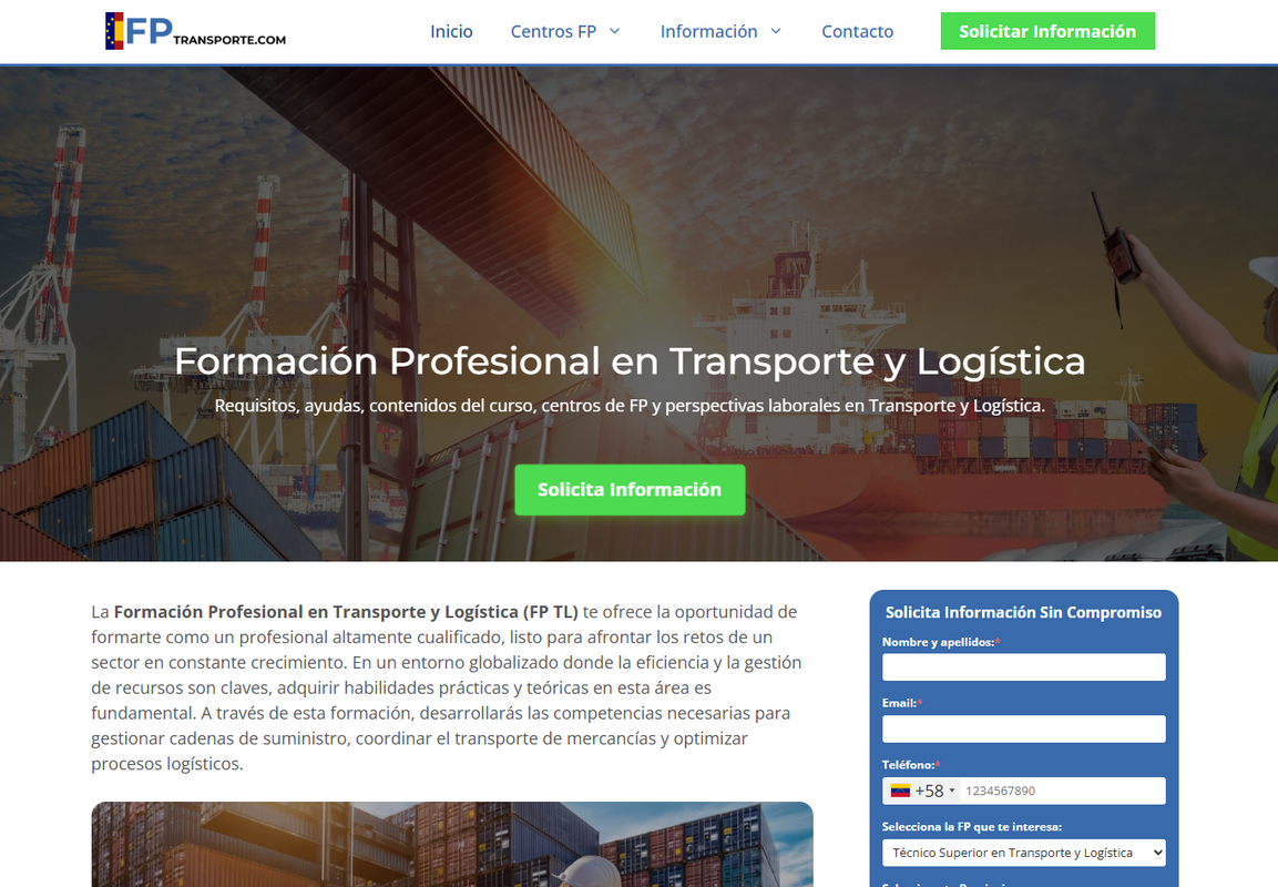 formación profesional de transporte y logística