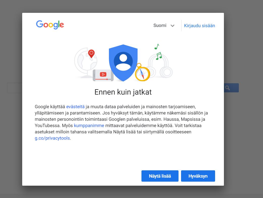 Paska google en klikkaa