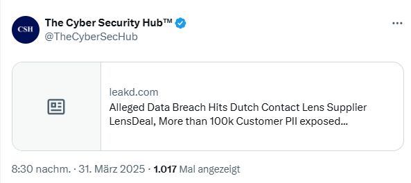 LensDeal Data Breach