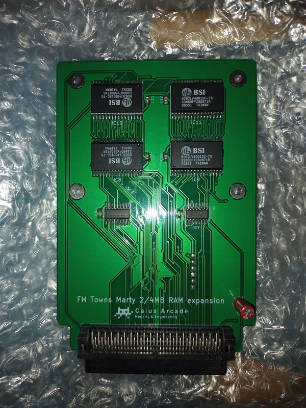 FM Towns Marty 2MB RAM expansion card (v1 and v2) from Caius FM Towns Marty 2MB RAM expansion card (v1 and v2) from Caius