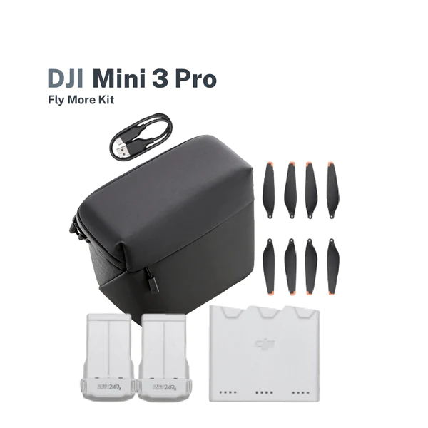 Fly More Kit Plus DJI Mini 3 Pro - Extra Batteries, Charging Hub