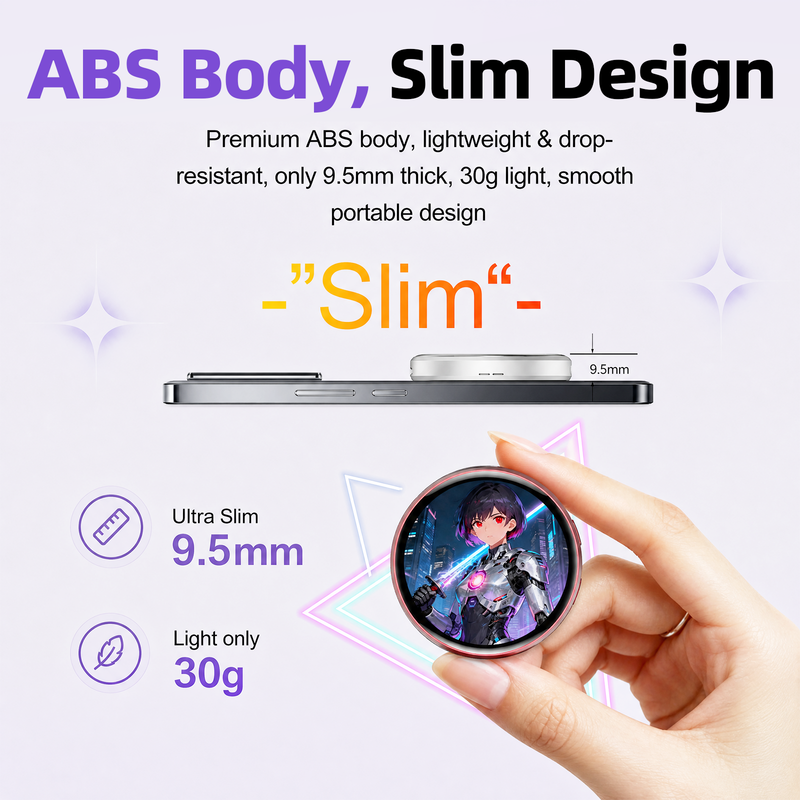 Ultra Slim & Lightweight Portable Design
