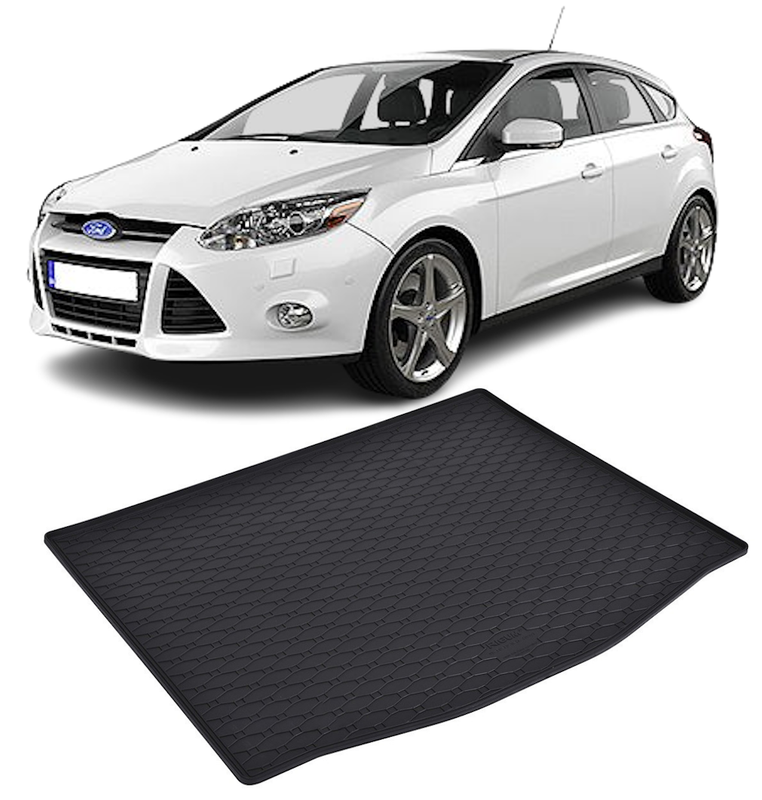 Tavita auto FORD Focus Hatchback 2011-2018, protectie portbagaj, Cri-Flo, din cauciuc 100%, compatibil cu autoturismul FORD Focus Hatchback