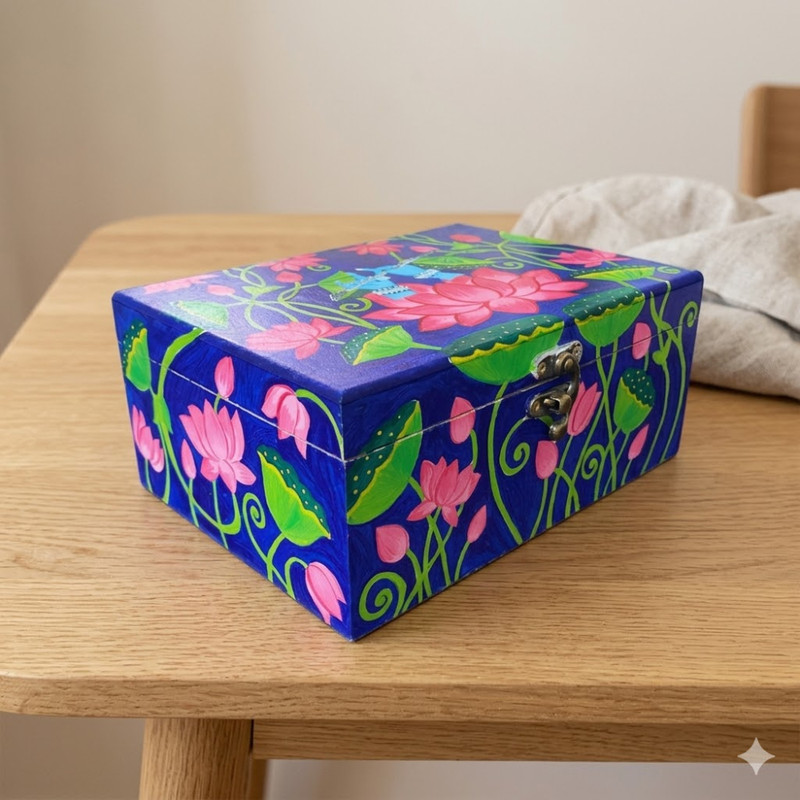 Pichwai Painting on MDF Box DIY Kit 