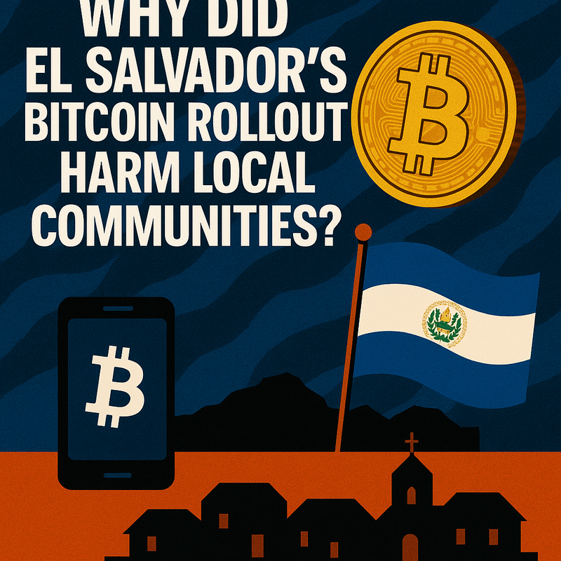Why did El Salvador's Bitcoin rollout harm local communities