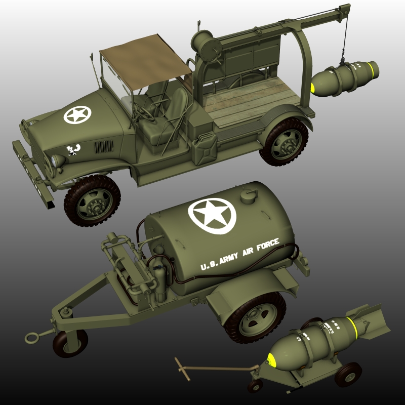 US WW2 AIRPORT BUNDLE For Poser (REPOST)