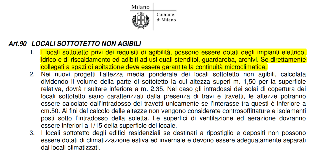 Sottotetto non abitabile, ma praticabile e riscaldato - EDILCLIMA