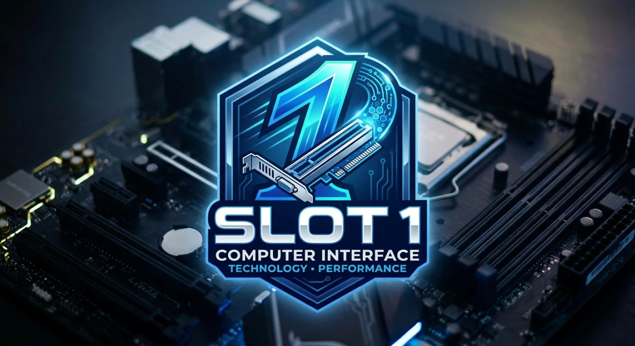 Ilustrasi besar SLOT 1 pada motherboard klasik