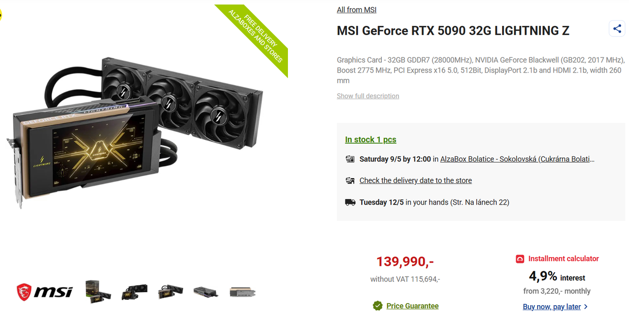MSI Lightning 5090