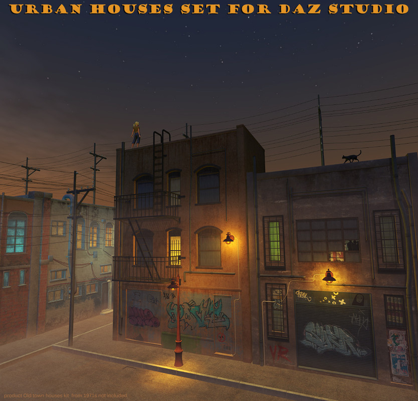 Urban Houses set for Daz Studio