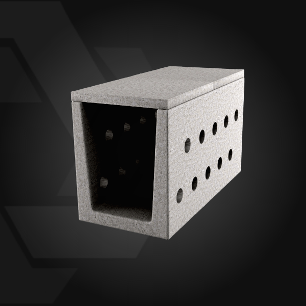 Междупутные дренажные лотки МПЛ h 1,5 тип II