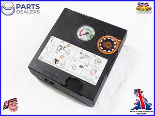 thumbnail interactive-video image 1 of Genuine VW Audi Tyre Inflator Air Compressor Pump – 12V Portable – Part 5N0012615G 1 of 3