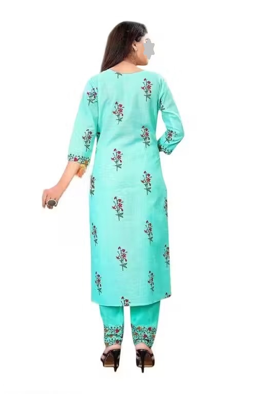 pants kurti kurti pants kurti yellow kurti pant set naira anarkali suit cottan anarkali suit naira kurta set kurti naira cut Color 4 (KS132)