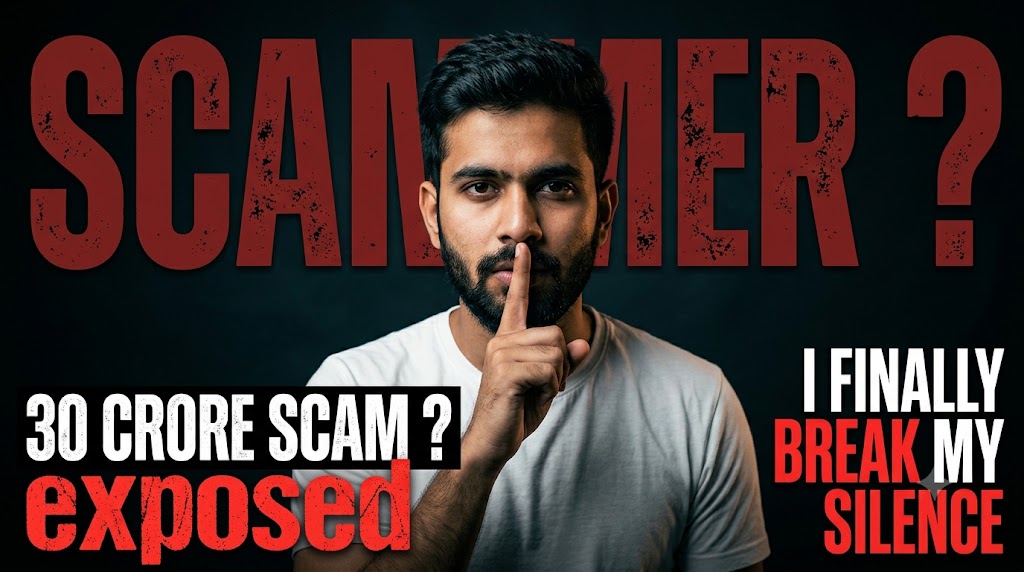 AI-generated example result for the youtube-thumbnail prompt: News & Documentary – "hush / MAIN HEADER TEXT: e.g., SCAMMER ?" | News And Documentary Youtube Thumbnail AI YouTube Thumbnail Prompt
