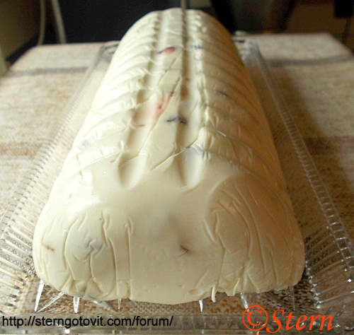 Десерт творожный с сухофруктами