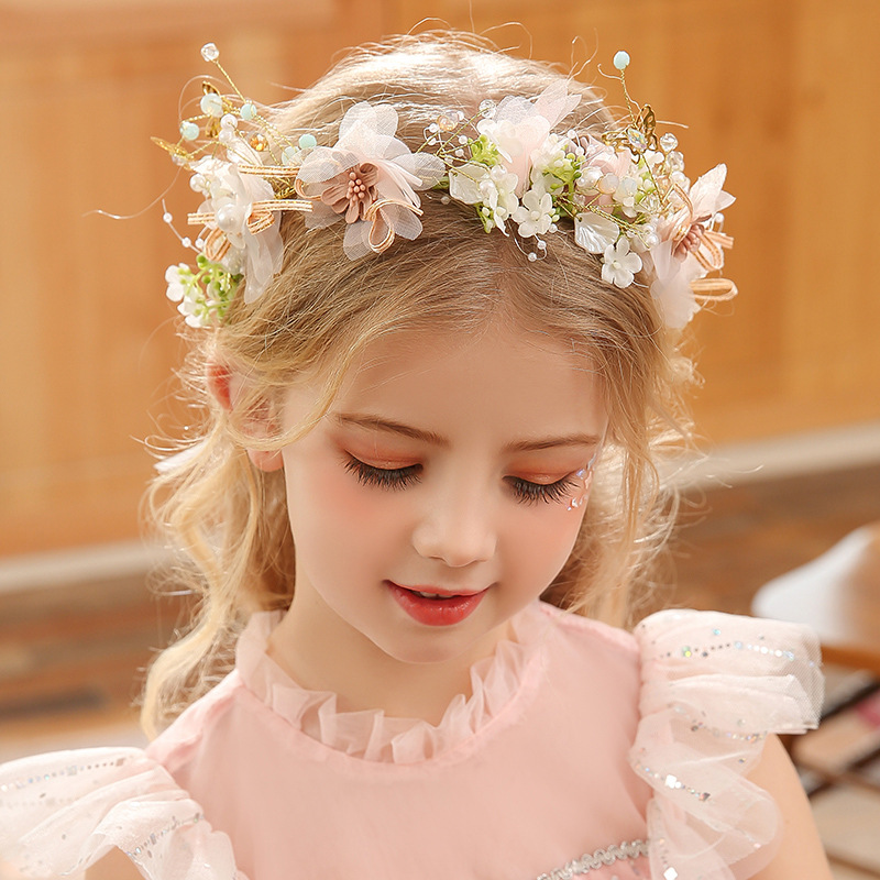 Little girl headband + earrings for ceremonies | SWEET MOMMY