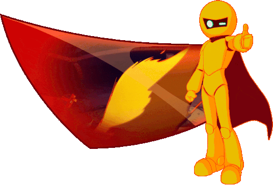 a graphic of gildedguy. on the left is an animatiom, on the right is his fortnite skin