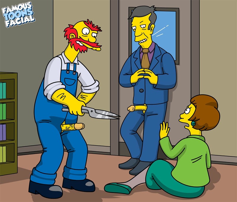 The Simpsons - Edna Krabappel Fucked Hard - Willie and Skinner