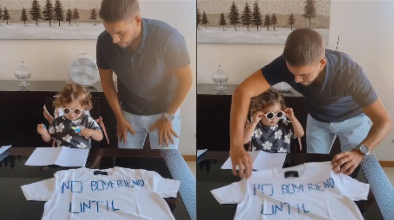 Padre hace que pequeña hija firme contrato de no novios y se gana el amor de internet