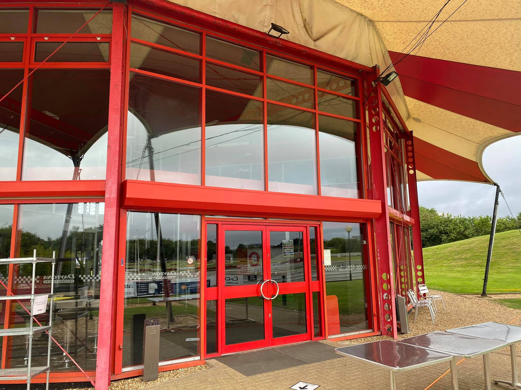 Sparkling clean residential windows after a professional clean
