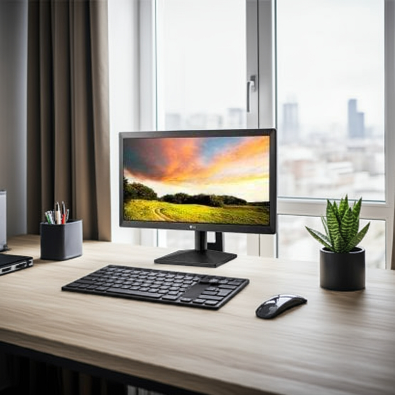 Monitor LG com suporte inclinável