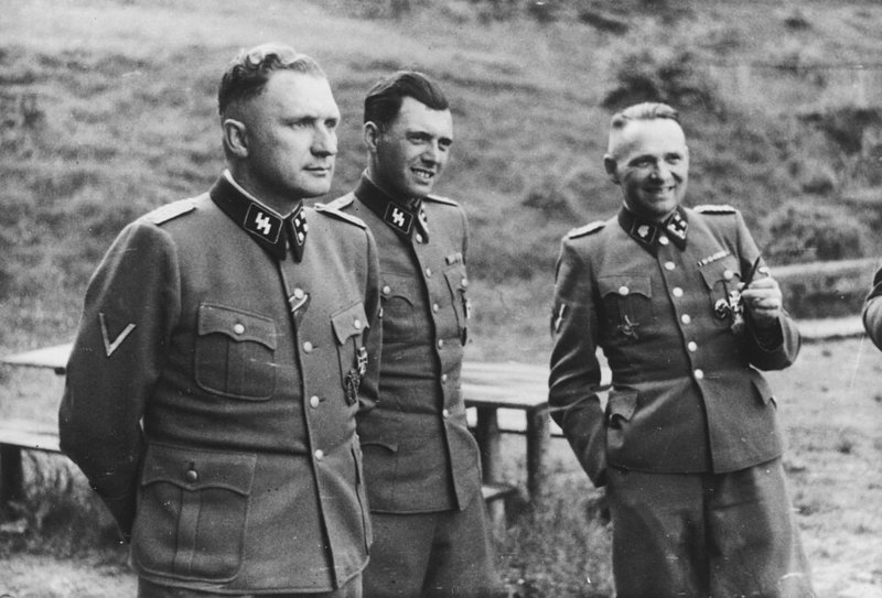 Richard Baer, Dr. Josef Mengele y Rudolf Hoess