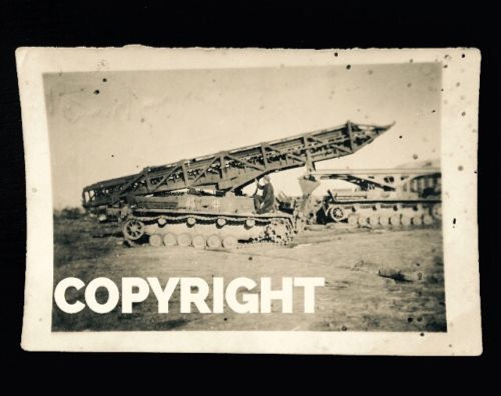 Orig.Foto WW2 Brückenleger Brückenpanzer IV Vorm