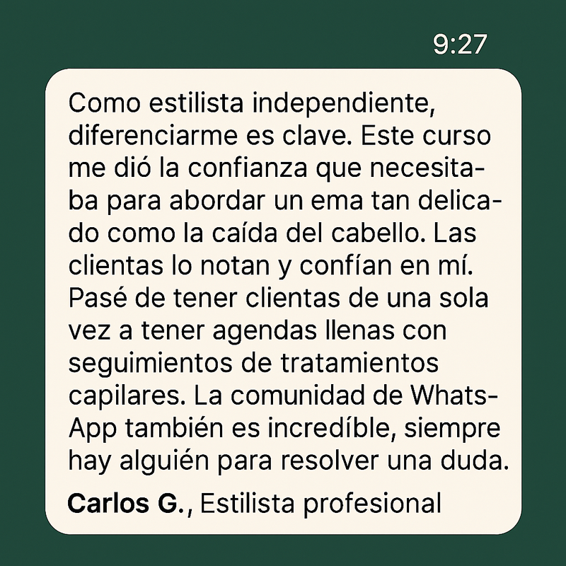 Testimonio Estilista 2